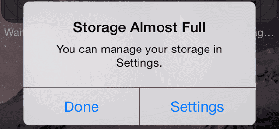 storage full fp