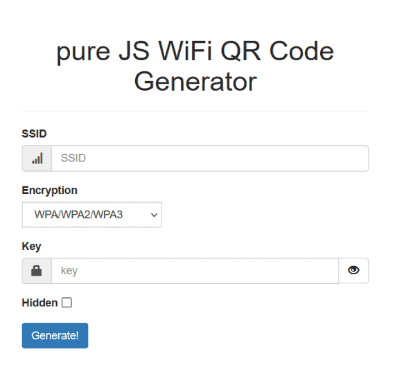 wifi qrcode generator FP